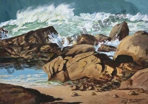 139 East Coast Rocks  - 139 East Coast Rocks
Original Acrylic Painting
Canvas